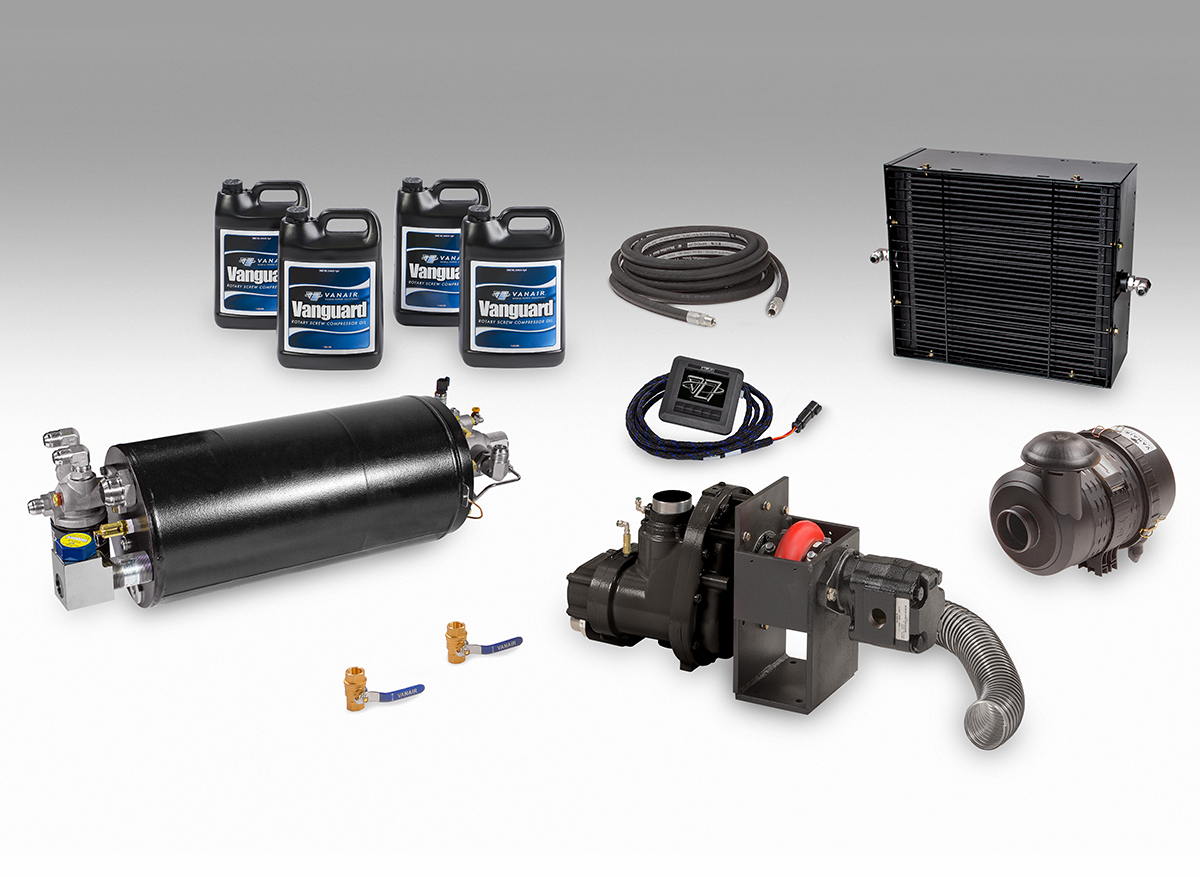 Hydraulic Driven Air Compressor System – 60 to 185 CFM-Standard UDSM Kit