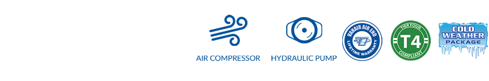 Vanair® Features - Air Compressor, Hydraulic Pump, Lifetime Warranty, Tier 4 Final Compliant, Cold Weather Package