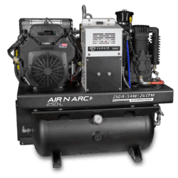 Air N Arc® 250-L ALL-IN-ONE Power System® lightweight aluminum reciprocating compressor - Vanair®