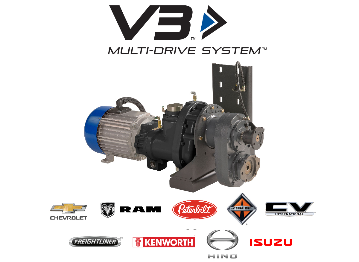 V3™ Multi-Drive Air Compressor/AC Generator/Hydraulic Pump Pad System