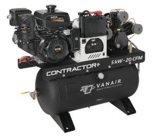 Vanair® Contractor Reciprocating Air Compressor with Generator