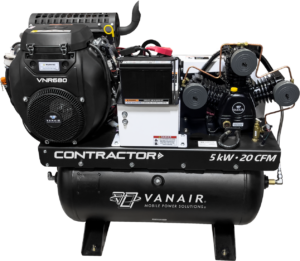 Vanair® Contractor Reciprocating Air Compressor with Generator