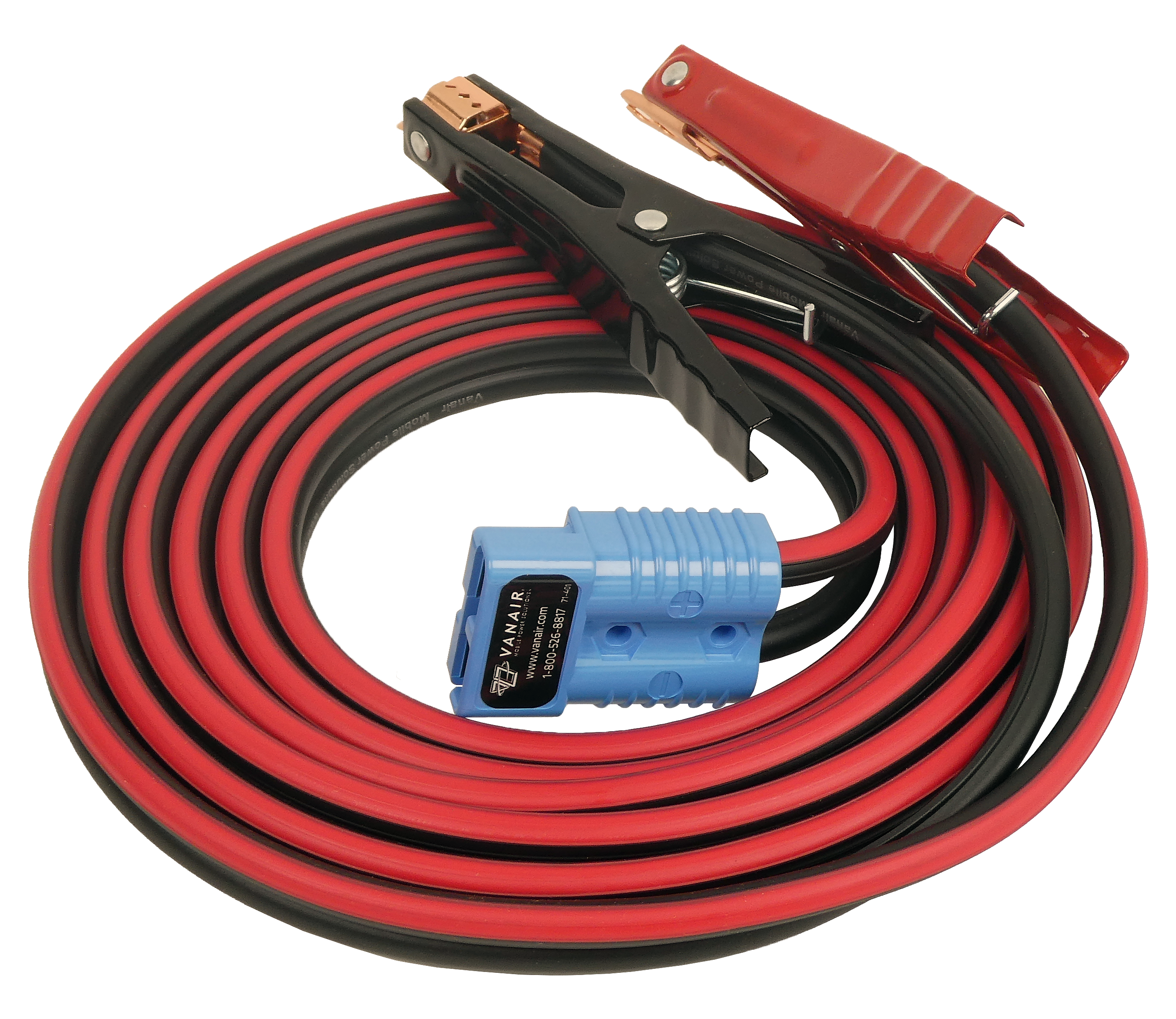 Goodall®, Light-Duty, Clamp-Ended Booster Cable with Plug- 4 Gauge