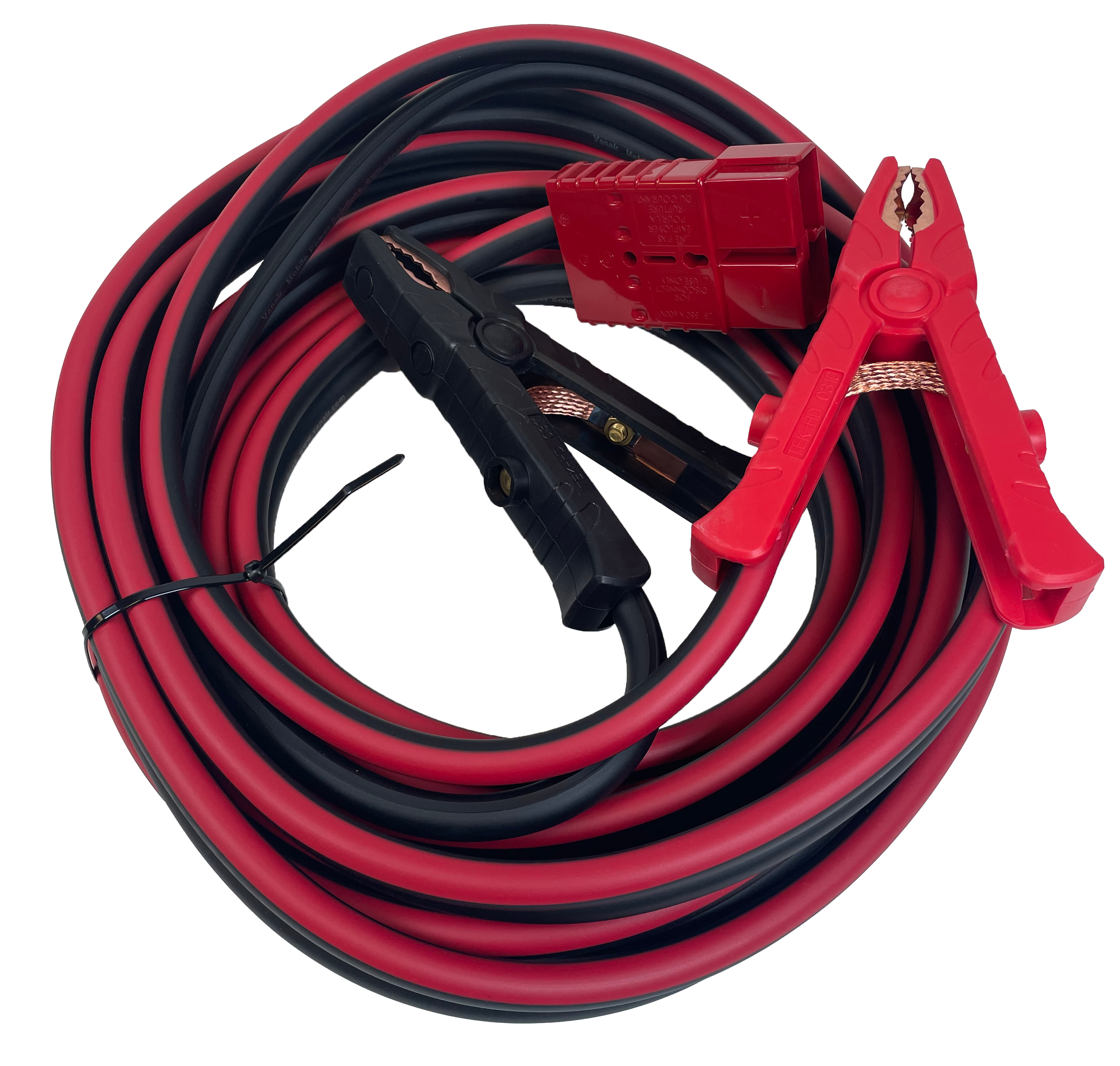 Goodall®, Industrial-Duty, Clamp-Ended Booster Cable with Plug- 1/0 Gauge