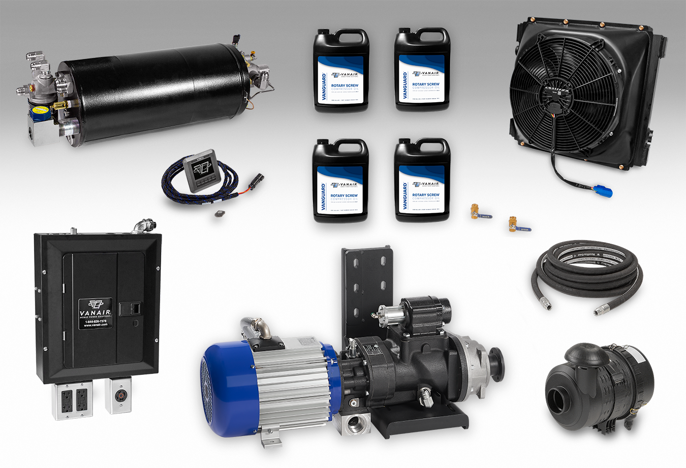 Genair® Rotary Screw Air Compressor/Generator System 125 - 160 CFM - Ford® Kit