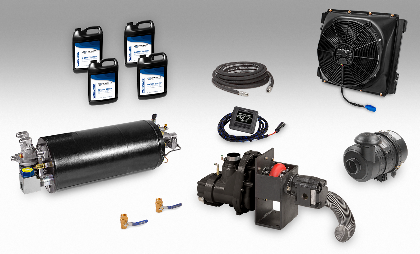 Vanair® UDHD Hydraulic Driven Air Compressor System – 60 to 185 CFM - Standard Kit