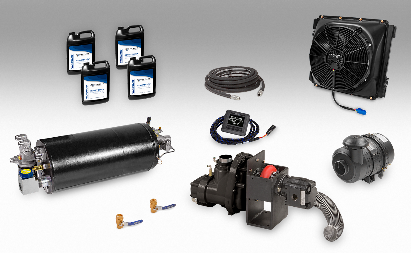 Vanair® UDHD Hydraulic Driven Air Compressor System – 125 to 185 CFM - RAM® Kit Vanair® UDHD Hydraulic Driven Air Compressor System – 125 to 185 CFM - RAM® Kit