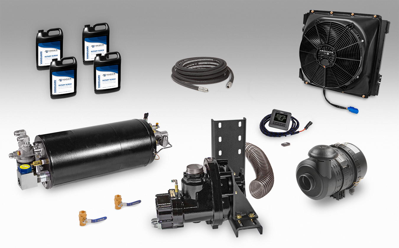 Vanair® UDSM PTO Shaft Driven Air Compressor System and Kit - 125 to 200 CFM - RAM® Vanair® UDSM PTO Shaft Driven Air Compressor System and Kit - 125 to 200 CFM - RAM®