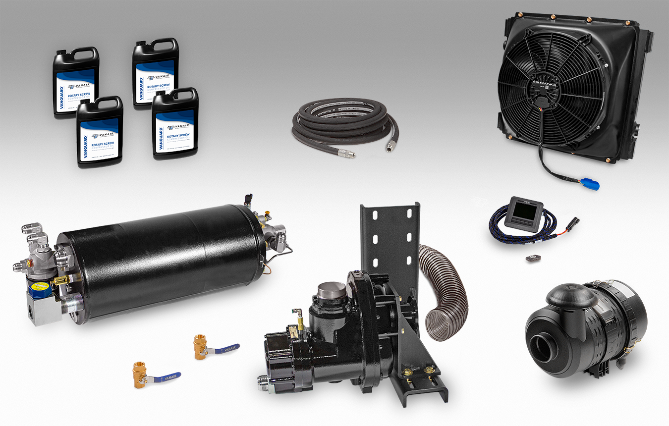 Vanair® UDSM PTO Shaft Driven Air Compressor System – 60 to 300 CFM Kit