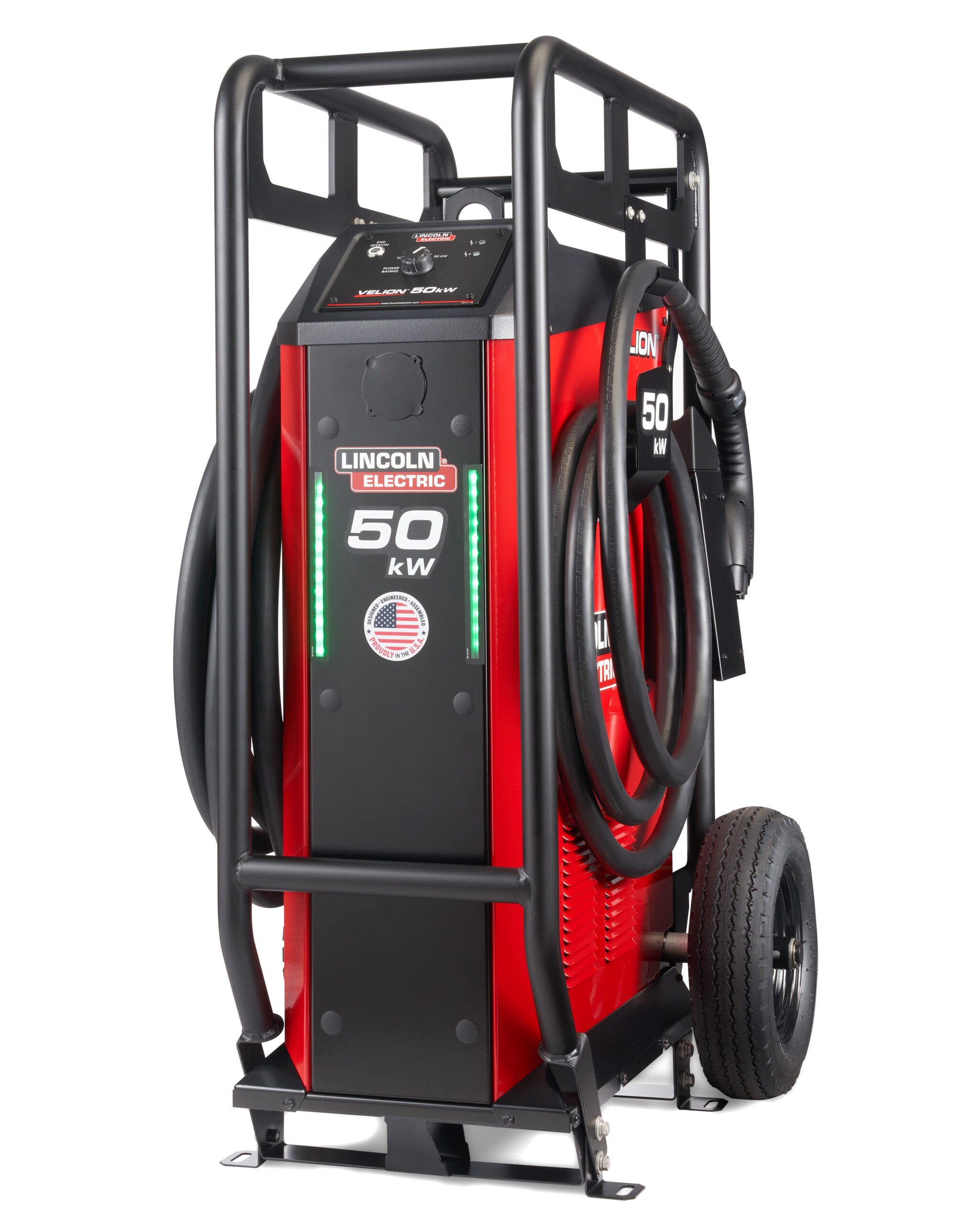 Velion® 50kW Mobile DC Fast Charger with Roll Cage, Wheels, and 15 ft. Cables One-Pak® (K6022-1)