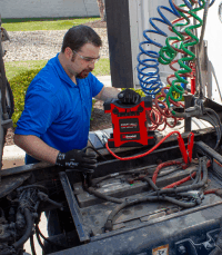 Jump-Starting a Truck with the Start-All® Jump-Pack