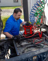Jump-Starting a Truck with the Start-All® Jump-Pack