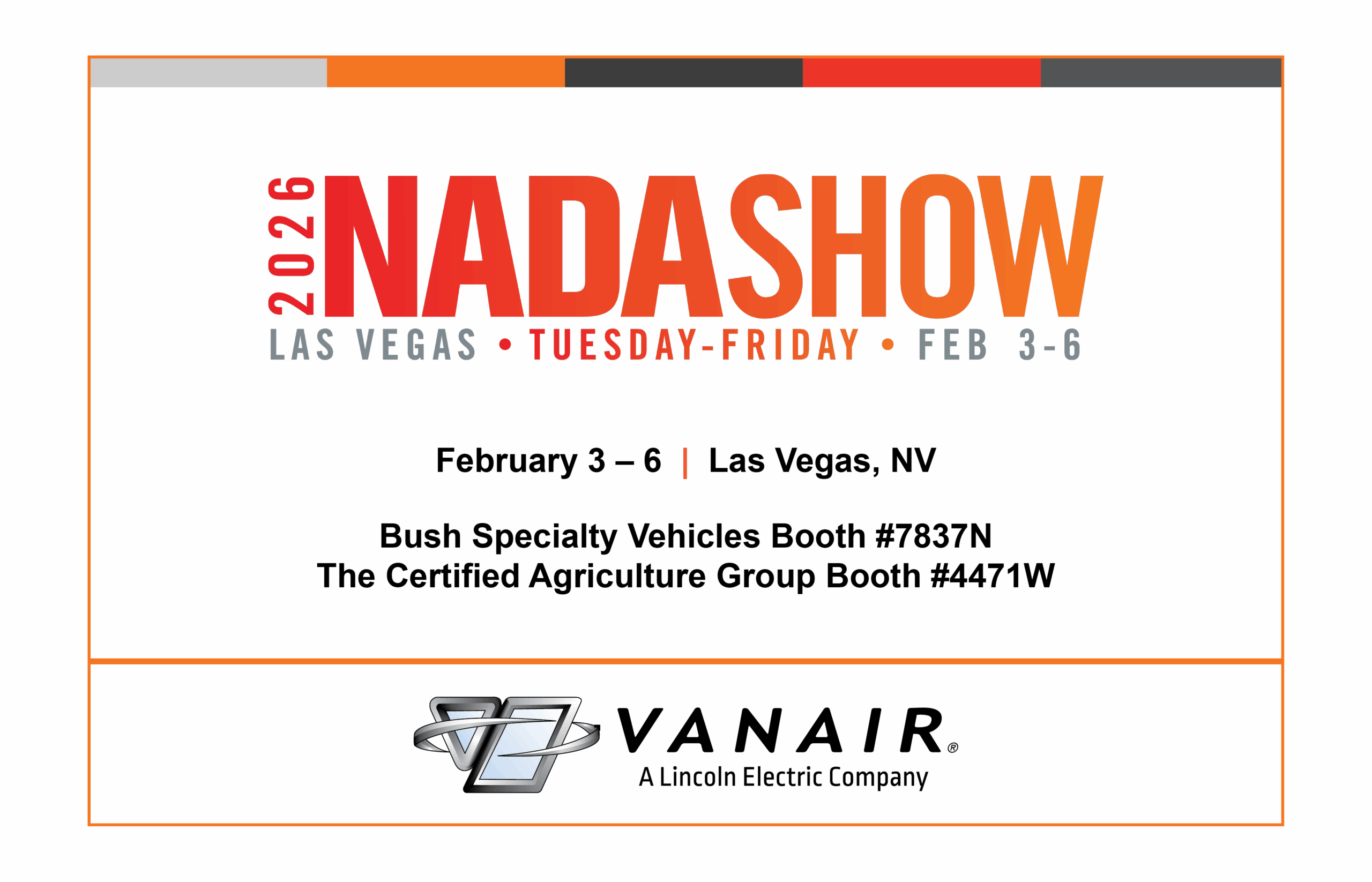 Vanair®, a Lincoln Electric Company, at NADA Show