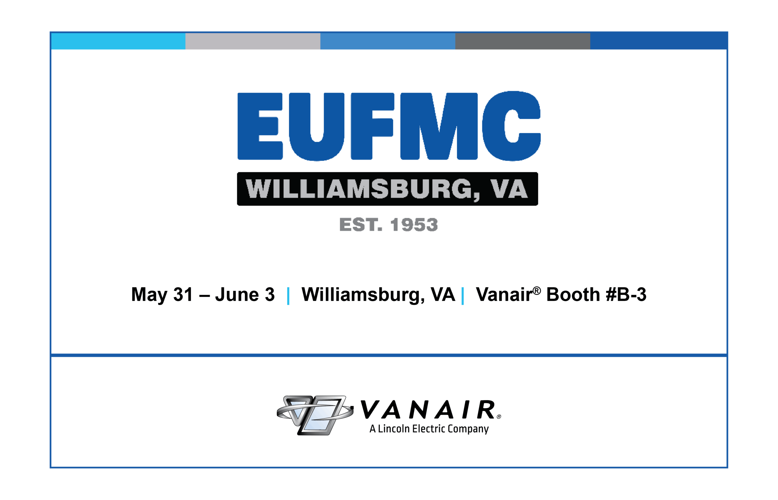 Vanair®, a Lincoln Electric Company, at EUFMC 2026