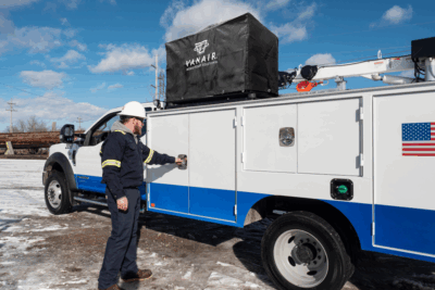 Air N Arc® 330 Diesel with Machine Cover on Truck