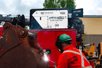 Welding with Air N Arc® 330 Diesel on Truck