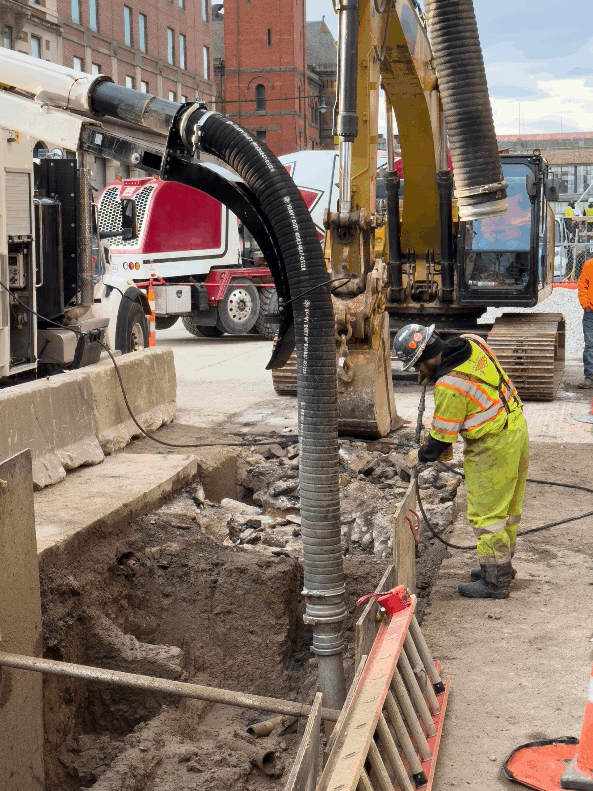 Air Excavation Using Vanair® PTO Underdeck System