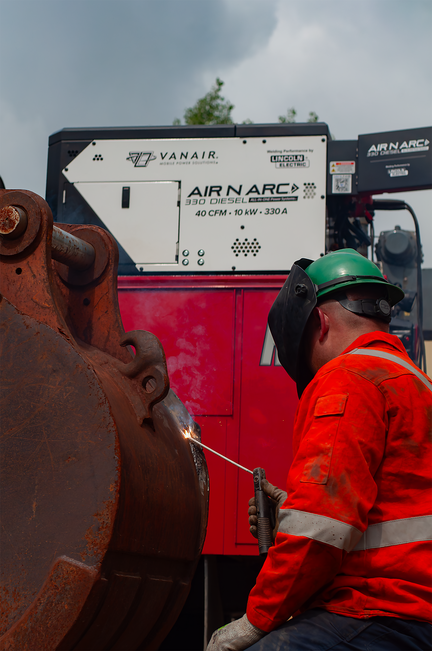 Welding with Vanair's Air N Arc® 330 Diesel ALL-IN-ONE Power System®