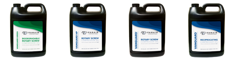 Vanair® Vanguard™ Oils - Rotary Screw, Reciprocating, HP Rotary Screw, Biodegradable Rotary Screw