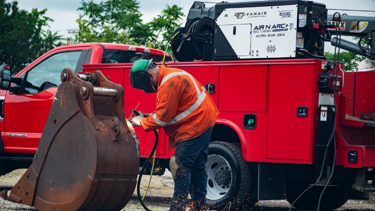 Air Gauging with Air N Arc® 330 Diesel - 40 CFM