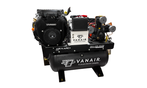 Vanair® Air N Arc® 150 ALL-IN-ONE Power System® with VNR680 engine - compact vehicle-mounted unit with 30 gal. air tank Vanair® Air N Arc® 150 ALL-IN-ONE Power System® with VNR680 engine - compact vehicle-mounted unit with 30 gal. air tank