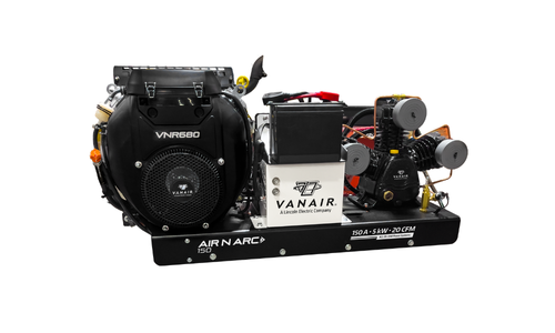 Vanair® Air N Arc® 150 ALL-IN-ONE Power System® with VNR680 engine - compact skid mount unit Vanair® Air N Arc® 150 ALL-IN-ONE Power System® with VNR680 engine - compact skid mount unit