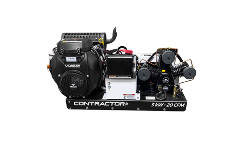Vanair® Contractor Reciprocating Air Compressor with Generator - VNR680 Engine, Skid Mount Vanair® Contractor Reciprocating Air Compressor with Generator - VNR680 Engine, Skid Mount
