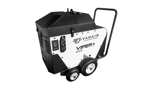 Vanair® Viper™ Gas Rotary Screw Air Compressor with optional zero-turn wheel cart Vanair® Viper™ Gas Rotary Screw Air Compressor with optional zero-turn wheel cart